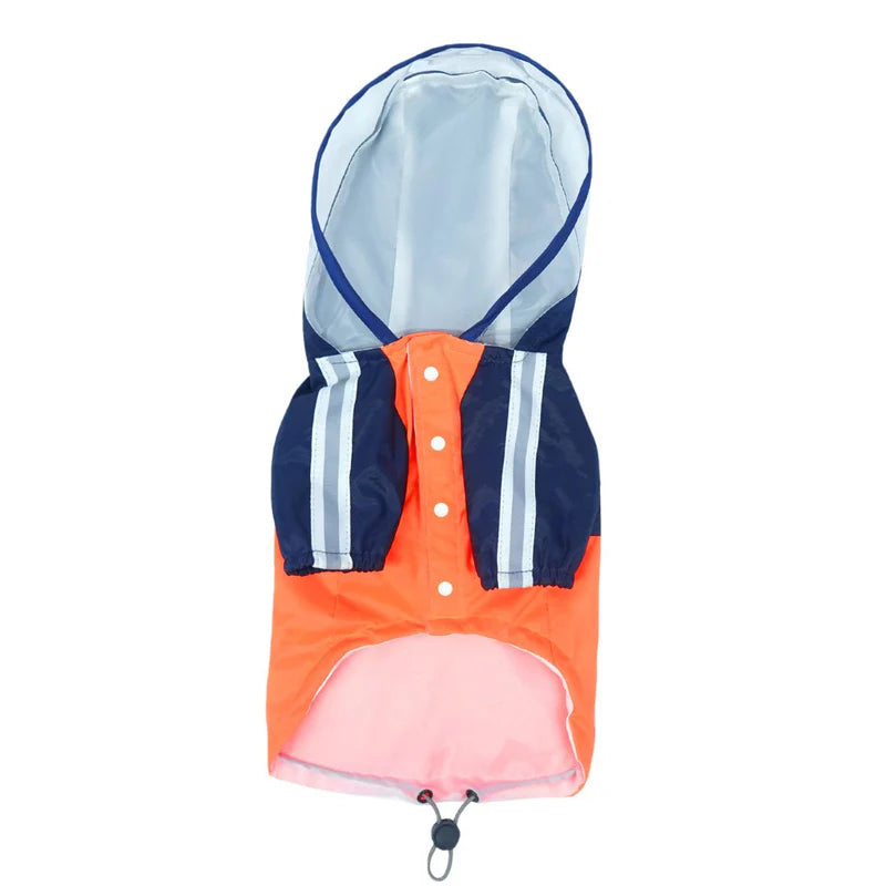 Lava Rainstorm Dog Raincoat – Waterproof & Reflective Monsoon Jacket for Dogs | High Cut Design, Hook Neck, Adjustable Fit (XS–5XL)
