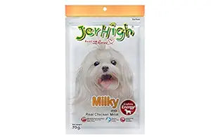 Jer High Jerhigh All Life Stages Dog Snacks Milky Stick Chicken Meat 70G Plus Vitamin Calcium