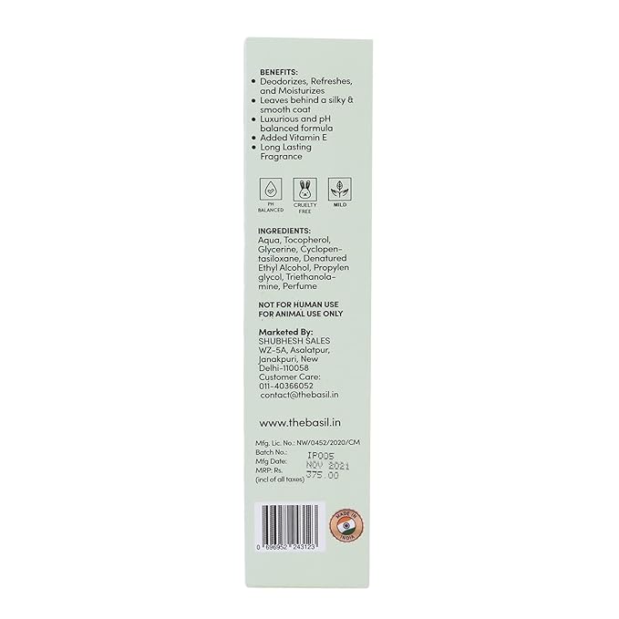 BASIL IRIS Cologne for Dogs, 100ml