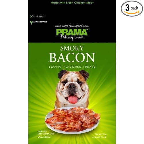 PRAMA Smoky Bacon Exotic Flavored Dog Treats 70G