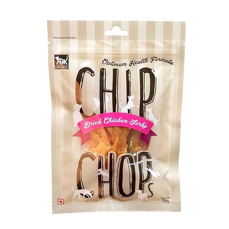 Chip Chops All Life Stages Sun Dried Chicken Jerky Dog Treat 70G