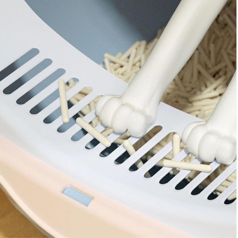 Cat Litter Box Enclosed and Covered Detachable with Front Door ( Color May Vary )