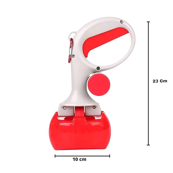Nunbell Pet Poop Scooper With Poop Bags For Dogs (Colours May Vary) 3 in 1