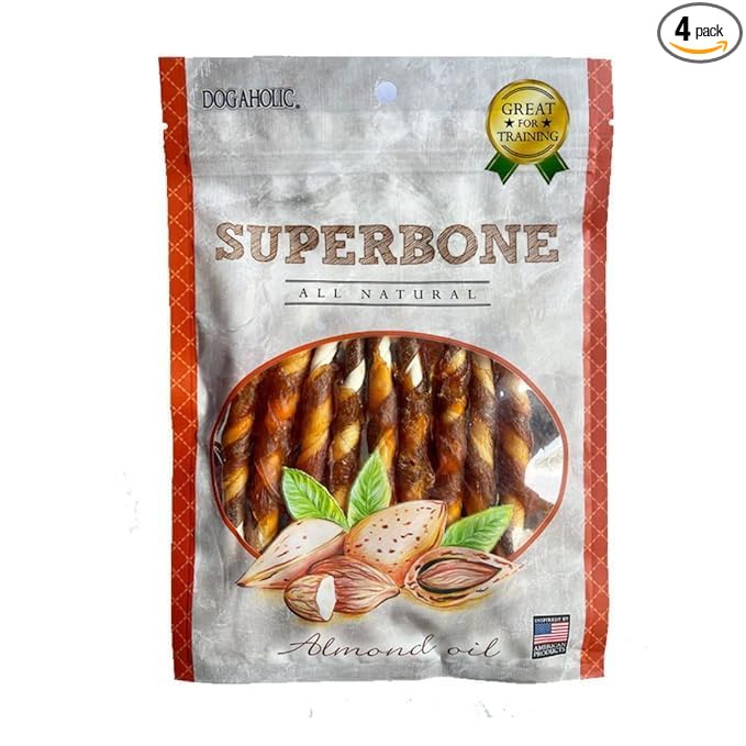 Dogaholic Superbone Almond Oil Stick Dog Treats 140g