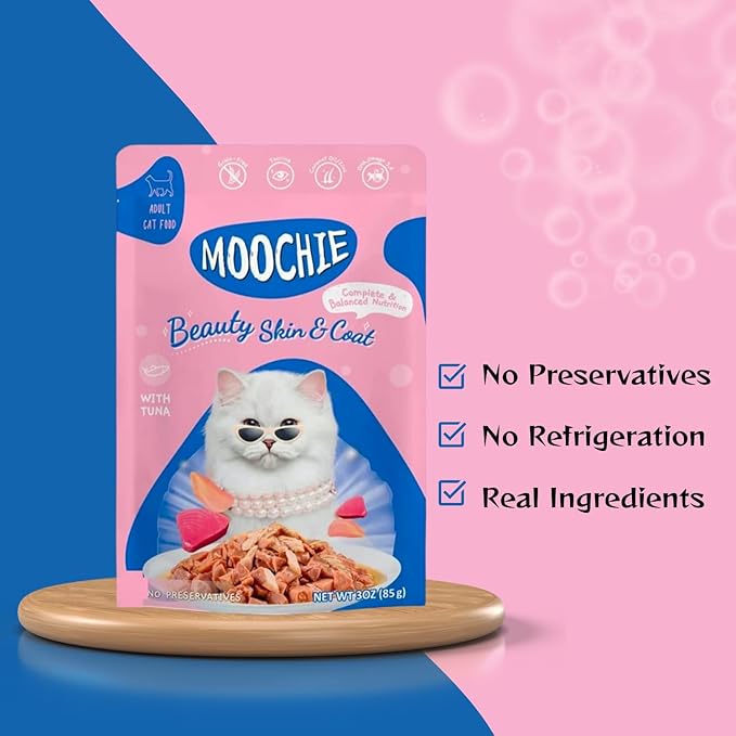 Moochie Skin & Coat Cat Gravy Tuna 85g