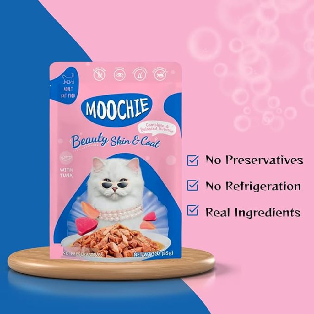 Moochie Skin & Coat Cat Gravy Tuna 85g