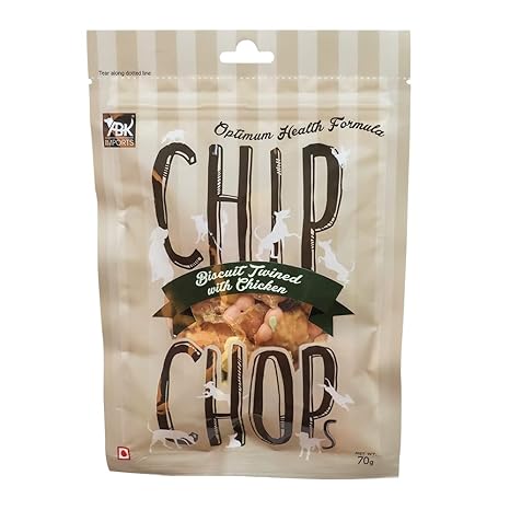 Chip Chops Biscuit Twined with Chicken Dog Treat All Life Stages
