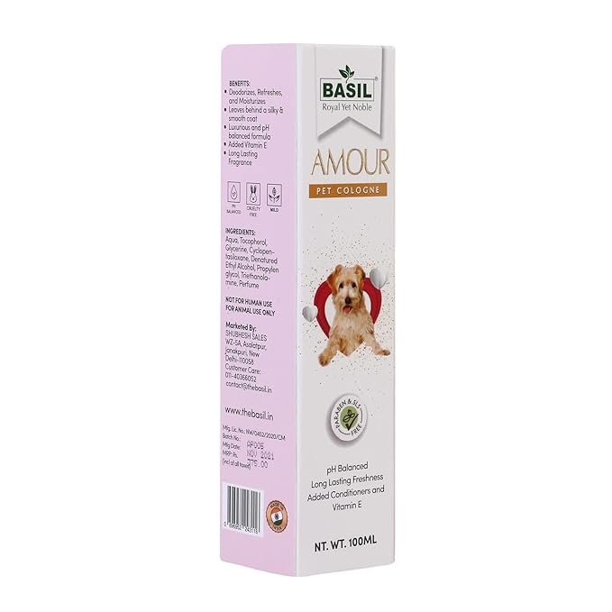 AMOUR Dog Cologne – Fresh Canine Elegance, 100ml