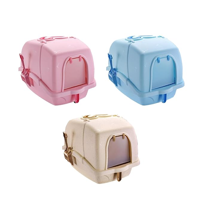 Large Enclosed Cat Litter Box With Handle