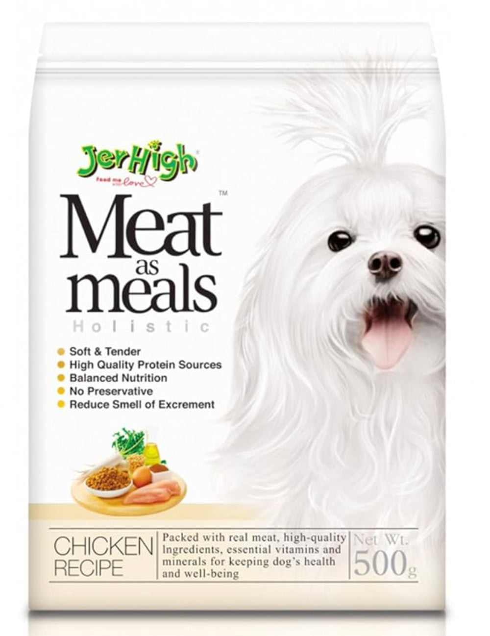 JerHigh Meat As Meal Chicken Recipe, Dog Treat with Real Chicken Meat