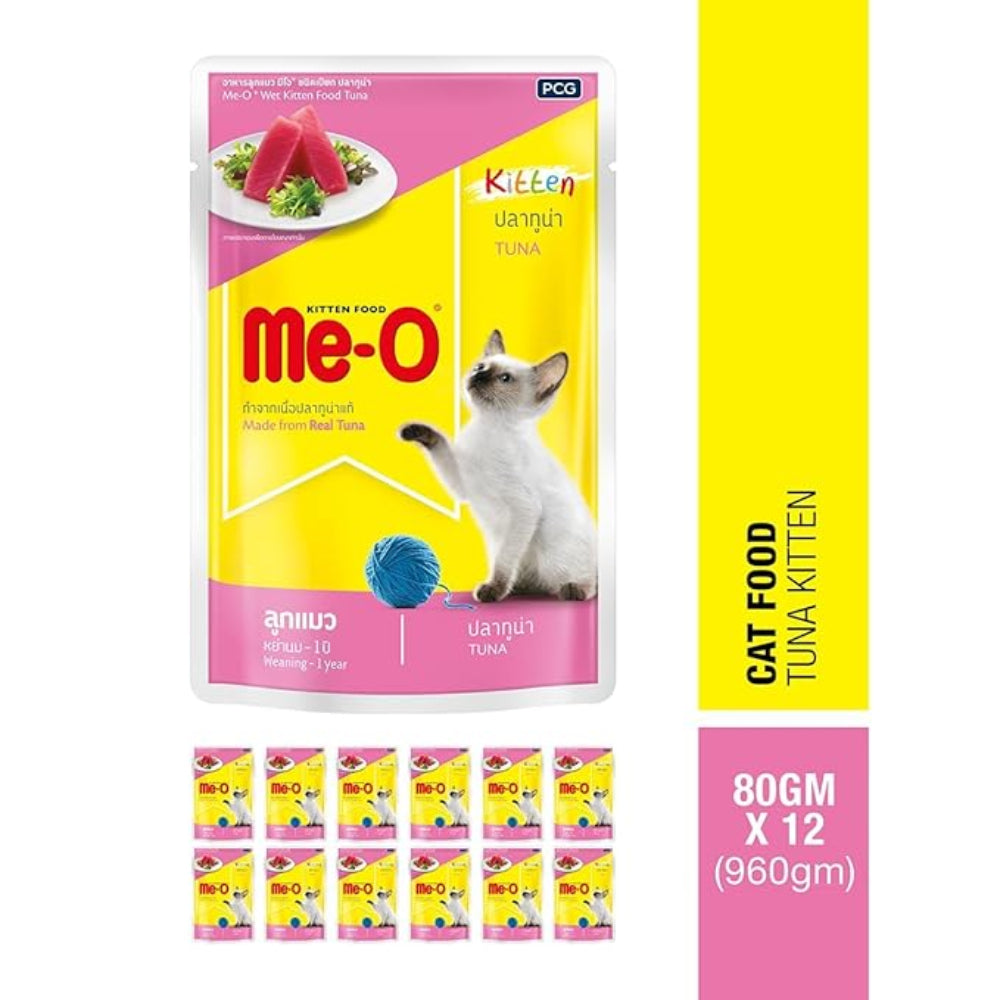 Me-O Pouch Kitten Wet Food Tuna in Jelly