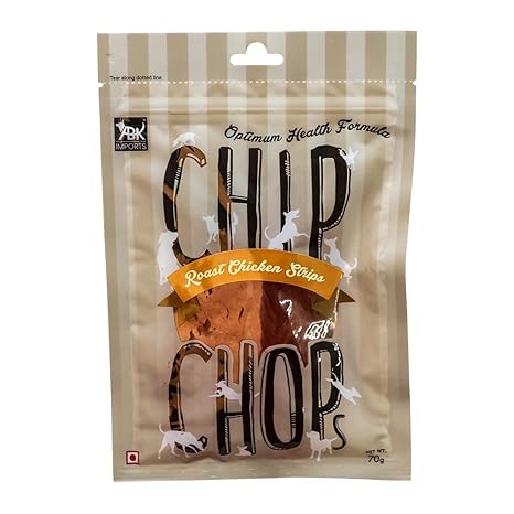 Chip Chops Roast Chicken Strips Dog Treat 70G