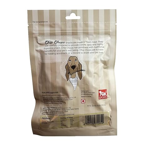 Chip Chops Banana Chips Twined with Chicken Dog Treat 70G
