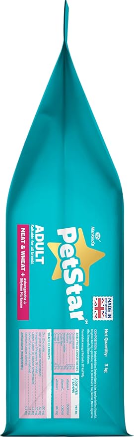 Mankind PetStar Adult Dog Food Meat Flavour 3kg
