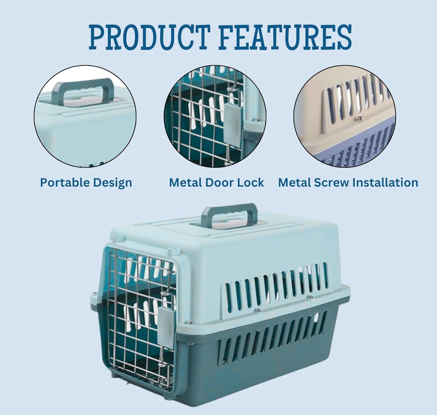 Petstreet Travel Carrier, Basket , Cage For Dogs And Cats