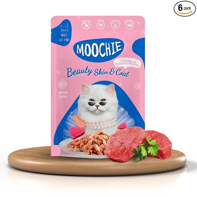 Moochie Skin & Coat Cat Gravy Tuna 85g