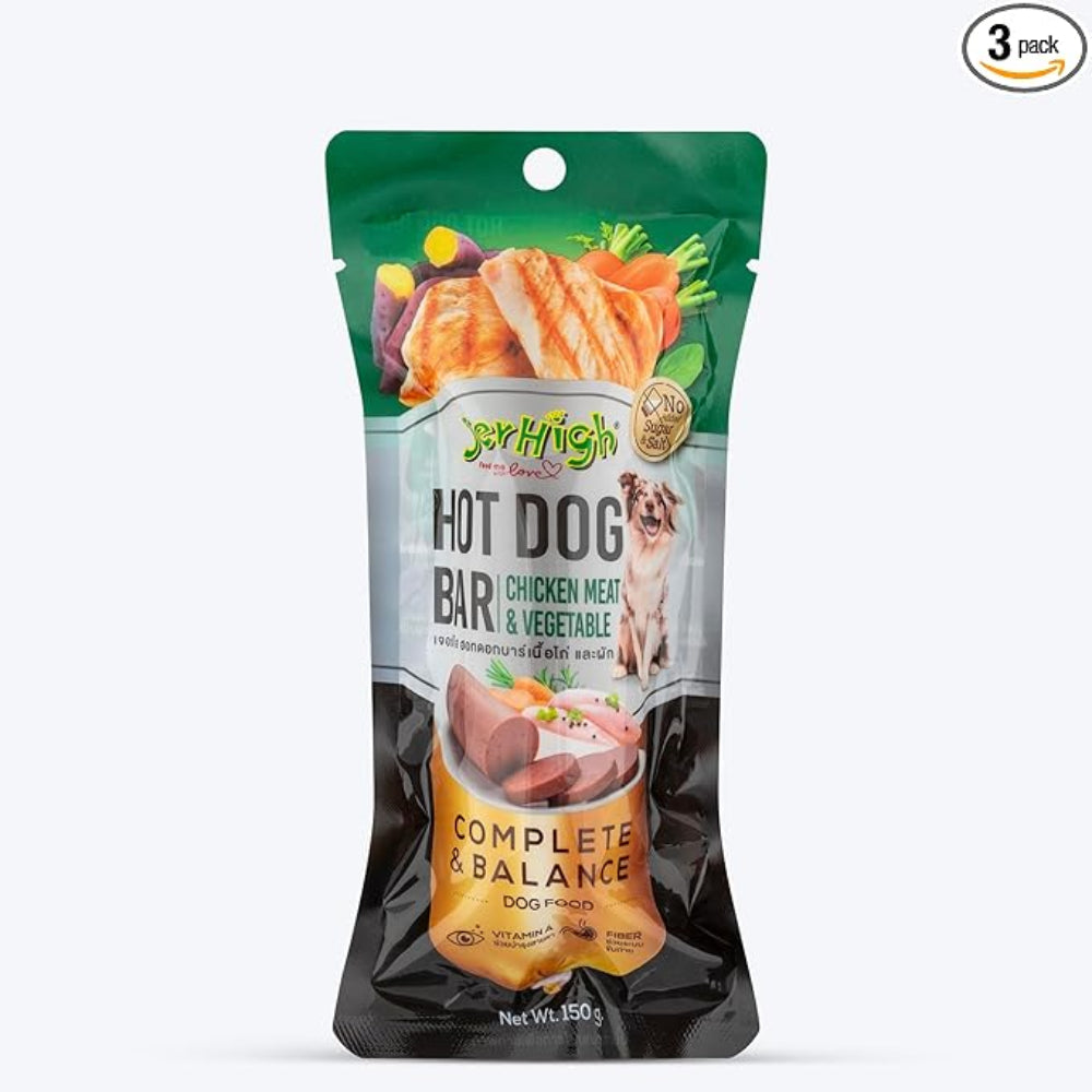 Jerhigh Hot Dog Bar Chicken Meat & Vegetable