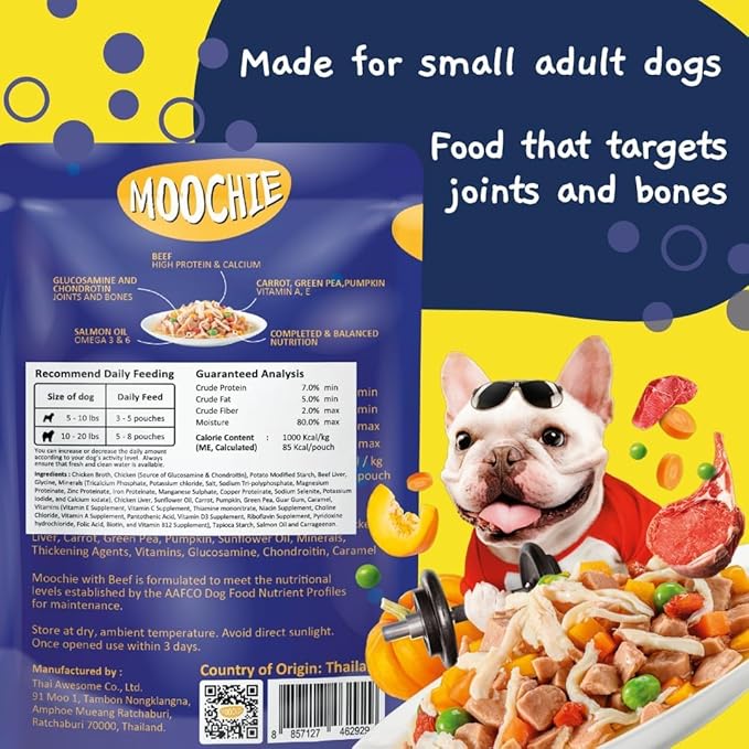 Moochie fit and Firm with Lamb Dog Gravy 85g