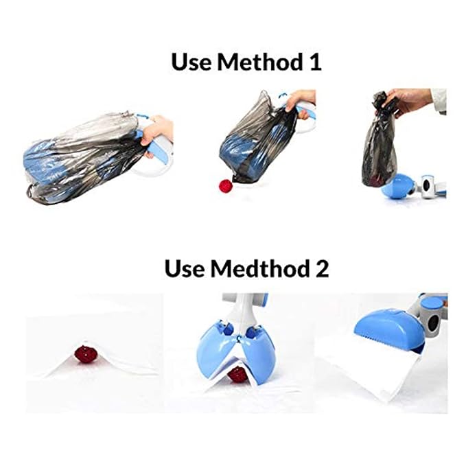 Nunbell Pet Poop Scooper With Poop Bags For Dogs (Colours May Vary) 3 in 1