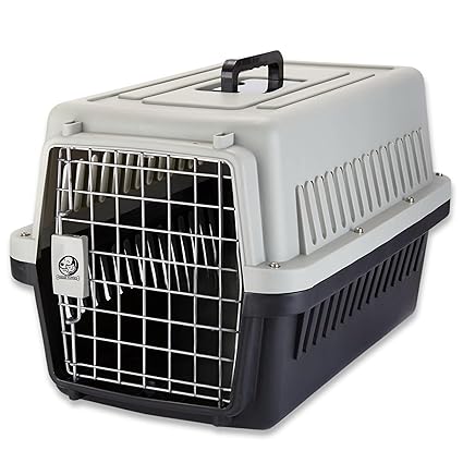 Portable Pet Carrier Crate with Handle (Fiber Cage - Large) (57 x 37 x 35cm)