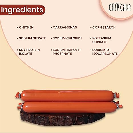 Chip Chops - Devilled Chicken Sausage Dog Treats 70G