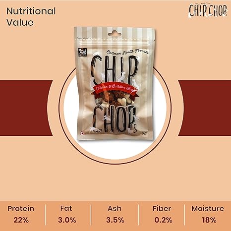 Chip Chops Chicken & Calcium Bone Dog Treat 70G