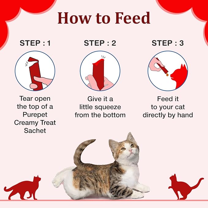 Purepet Creamy Cat lickable Treats, Crab & Chicken