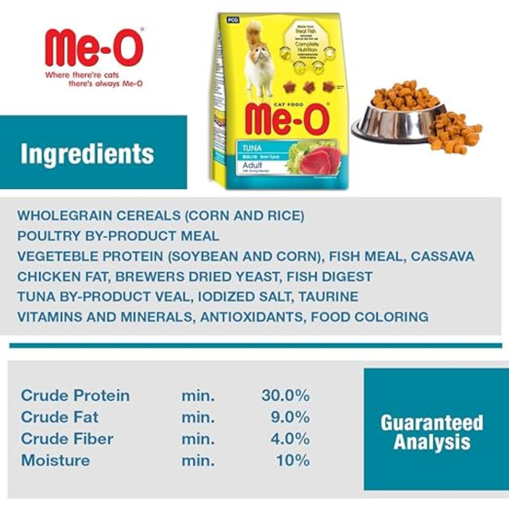 Me-O Adult Dry Cat Food Tuna Flavour