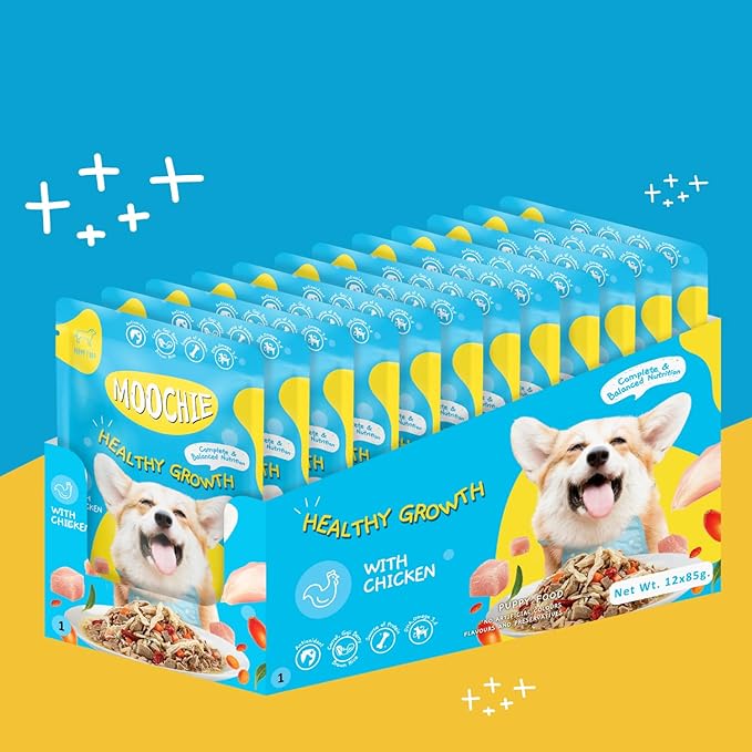 Moochie Healthy Growth with Chicken Dog Gravy 85g
