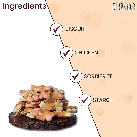Chip Chops Biscuit Twined with Chicken Dog Treat All Life Stages