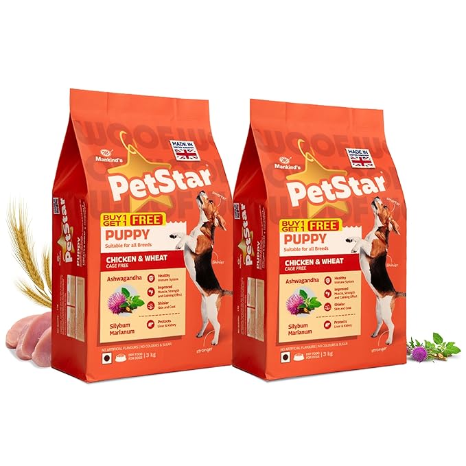 PetStar Puppy Dry Chicken & Wheat Dog Food 6kg