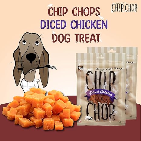 Chip Chops Diced Chicken- All Life Stages Dog Training Treat 70G
