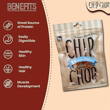Chip Chops - Chicken Chips Dog Treats 70G