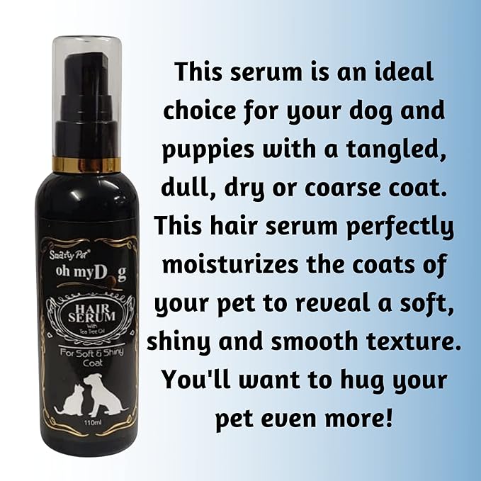 Oh My Dog Hair Serum with Tea Tree Oil for Soft and Shiny Coat for Dogs and Cats- 110ml