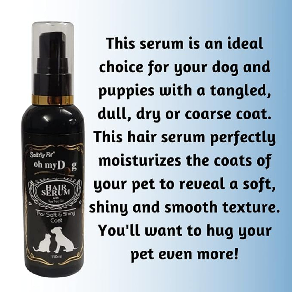 Oh My Dog Hair Serum with Tea Tree Oil for Soft and Shiny Coat for Dogs and Cats- 110ml