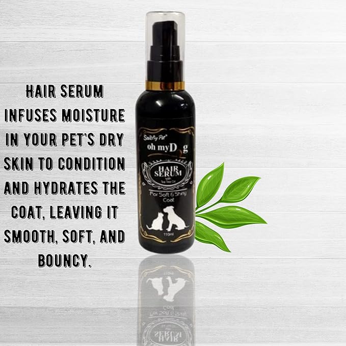 Oh My Dog Hair Serum with Tea Tree Oil for Soft and Shiny Coat for Dogs and Cats- 110ml