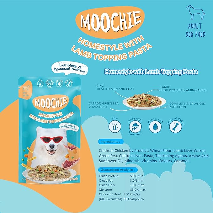Moochie Lamb Pasta Dog Gravy 120g