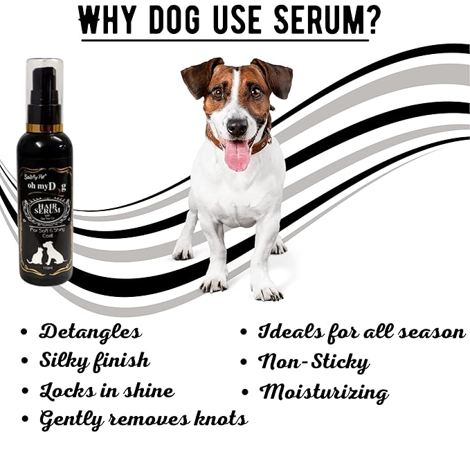Oh My Dog Hair Serum with Tea Tree Oil for Soft and Shiny Coat for Dogs and Cats- 110ml