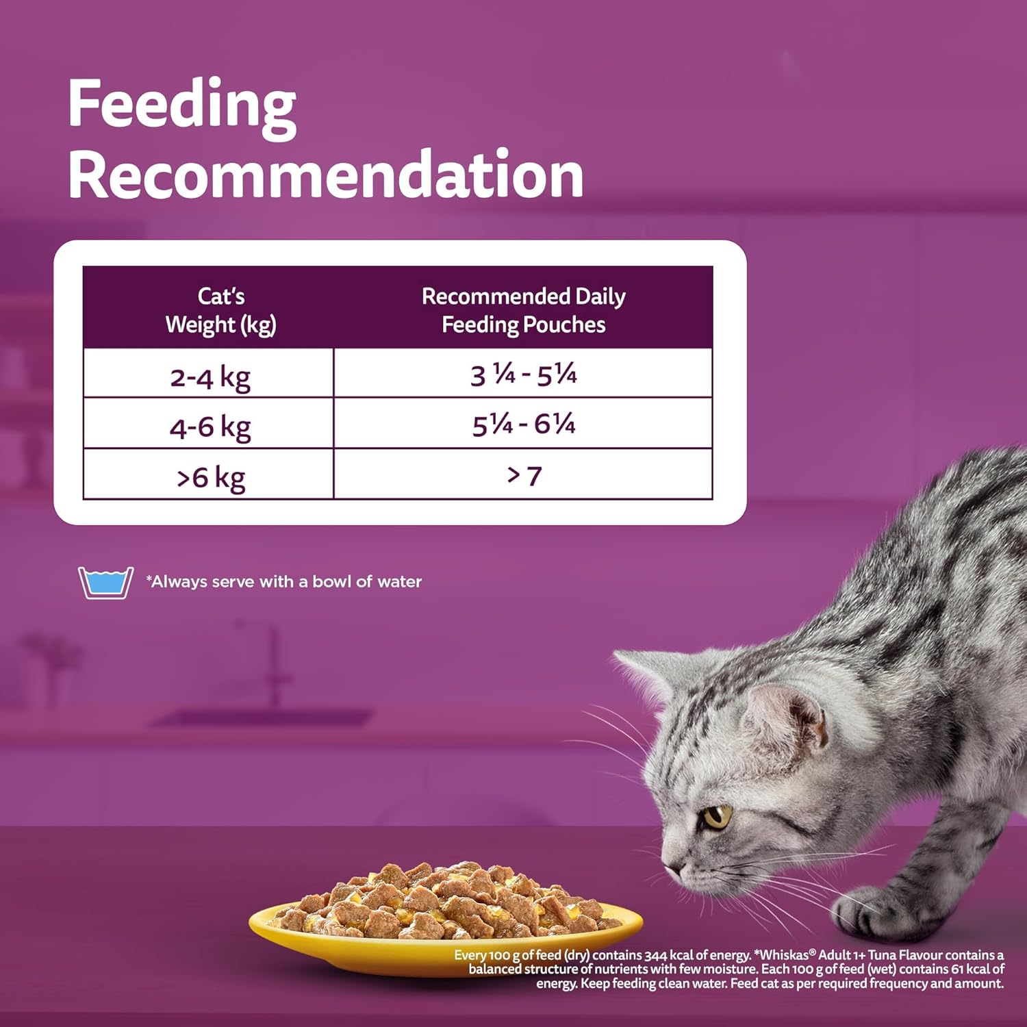Whiskas Adult (+1 Year) Wet Cat Food, Ocean Fish Flavour