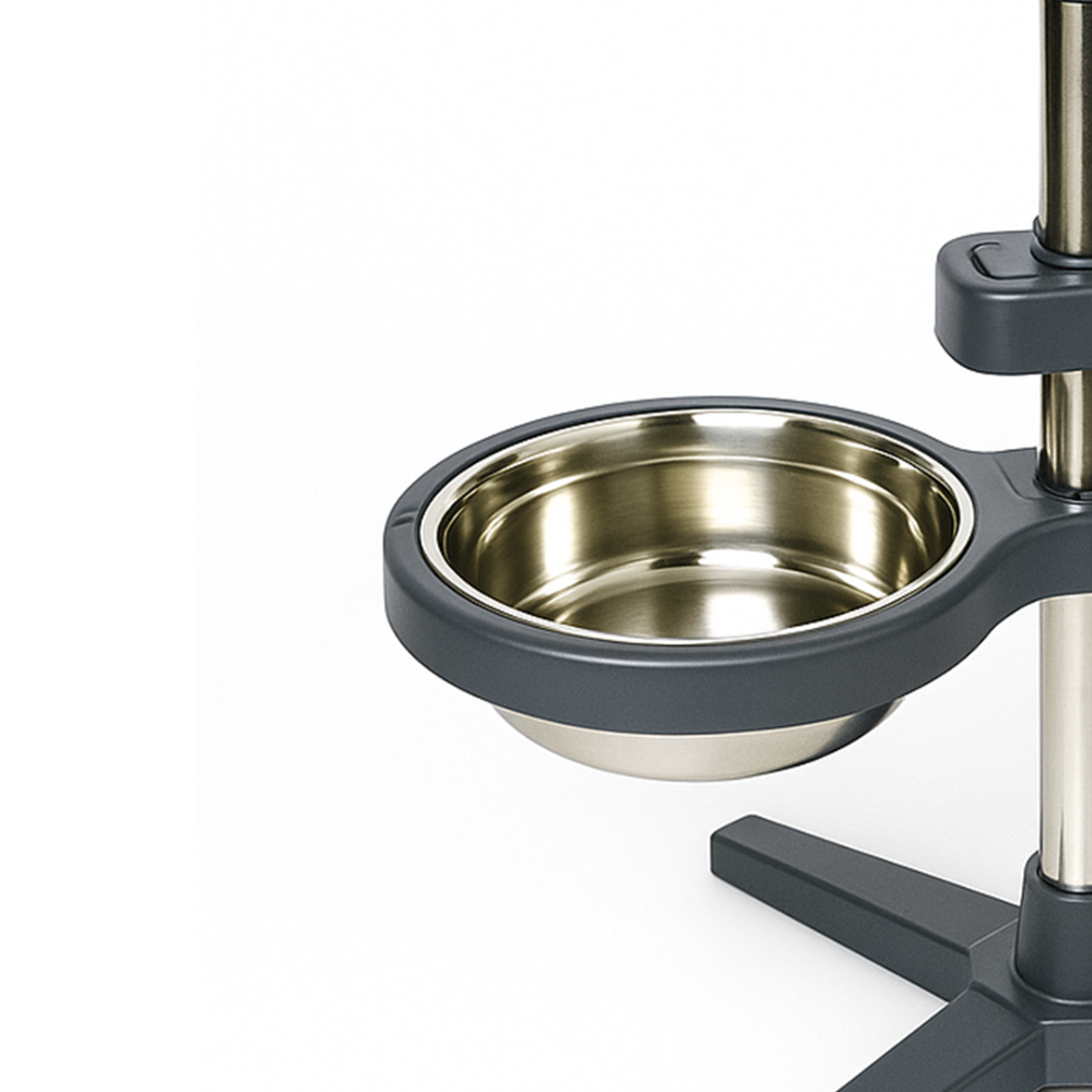Petstreet Adjustable Double Diner Bowls for Dogs & Cats