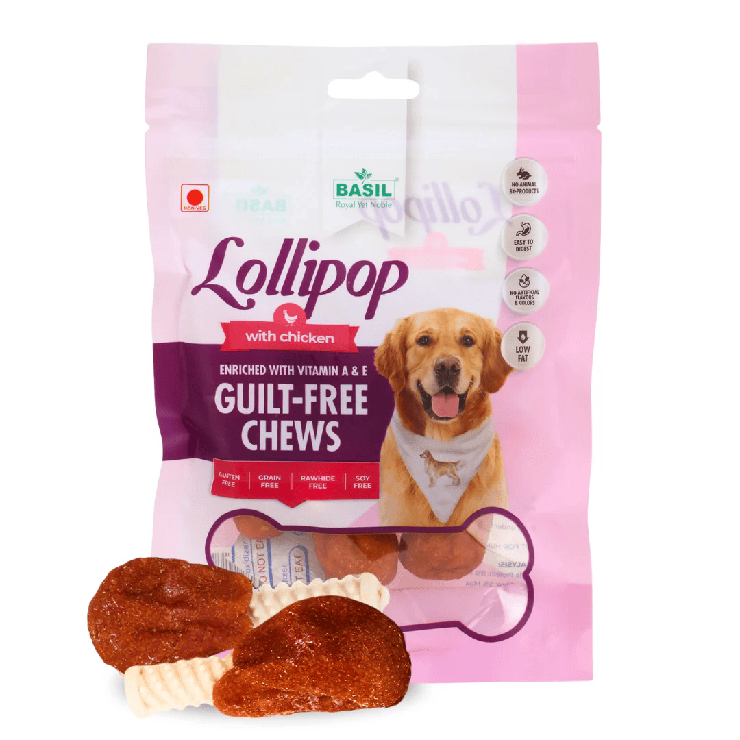 Basil Chicken Lollipop Dog Treat 92g