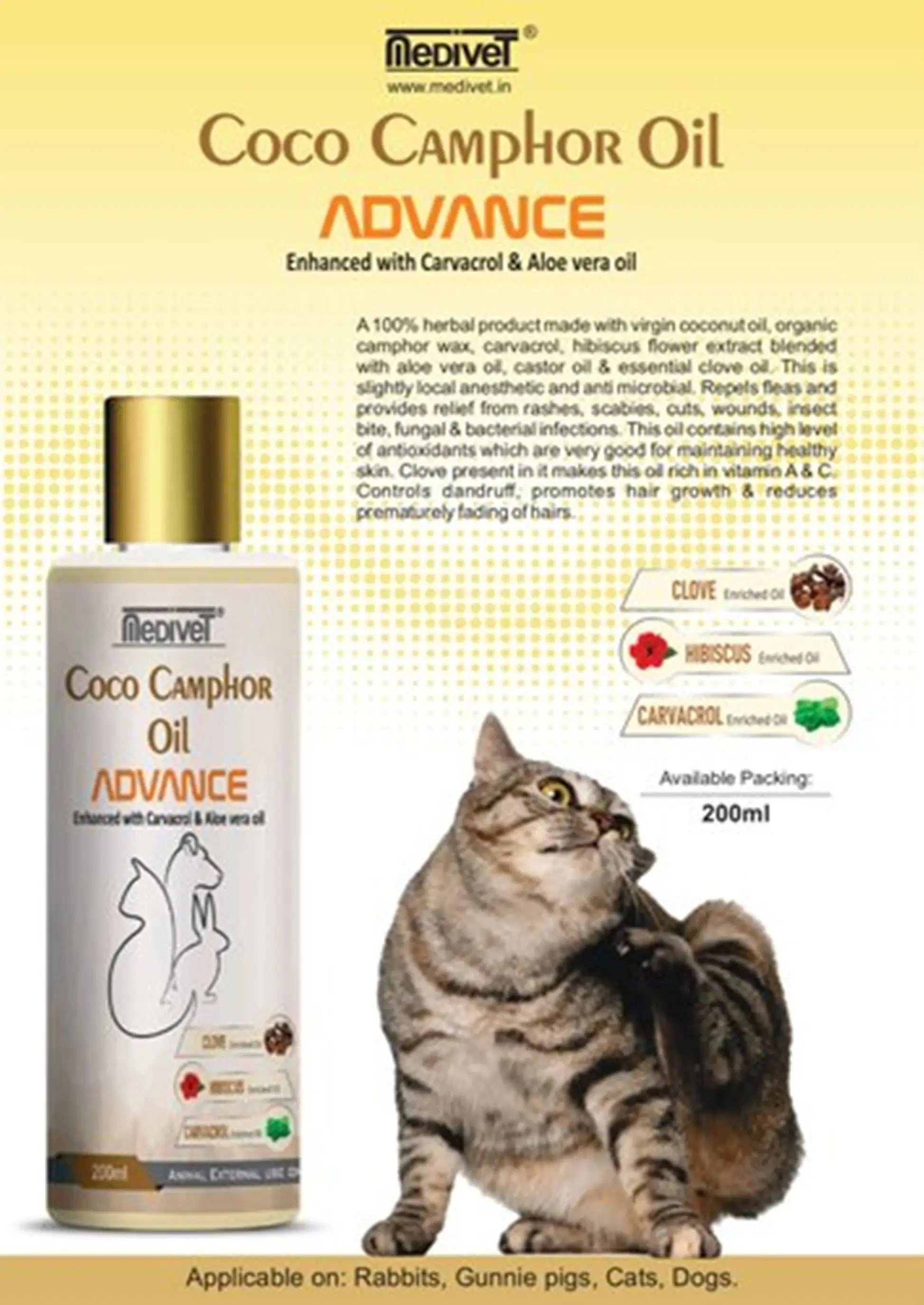 Medivet Coco Camphor Oil 200ml