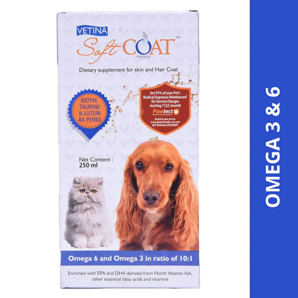 Vetina Soft Coat (Dietary supplement for skin and hair Coat) 250ML