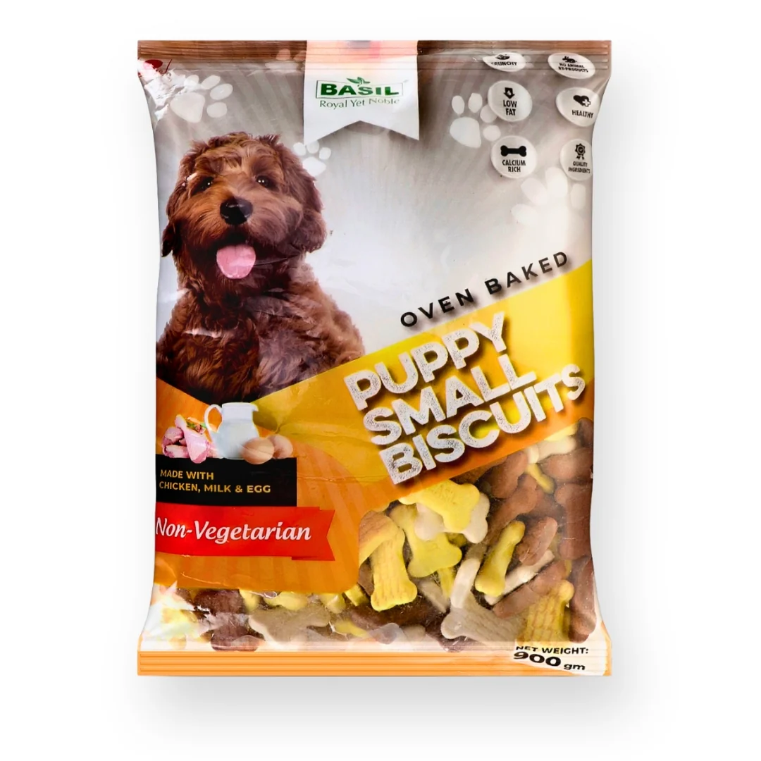 Puppy Biscuits, Chicken Flavor - Suitable for All Age, Small Dogs - 900 Grams