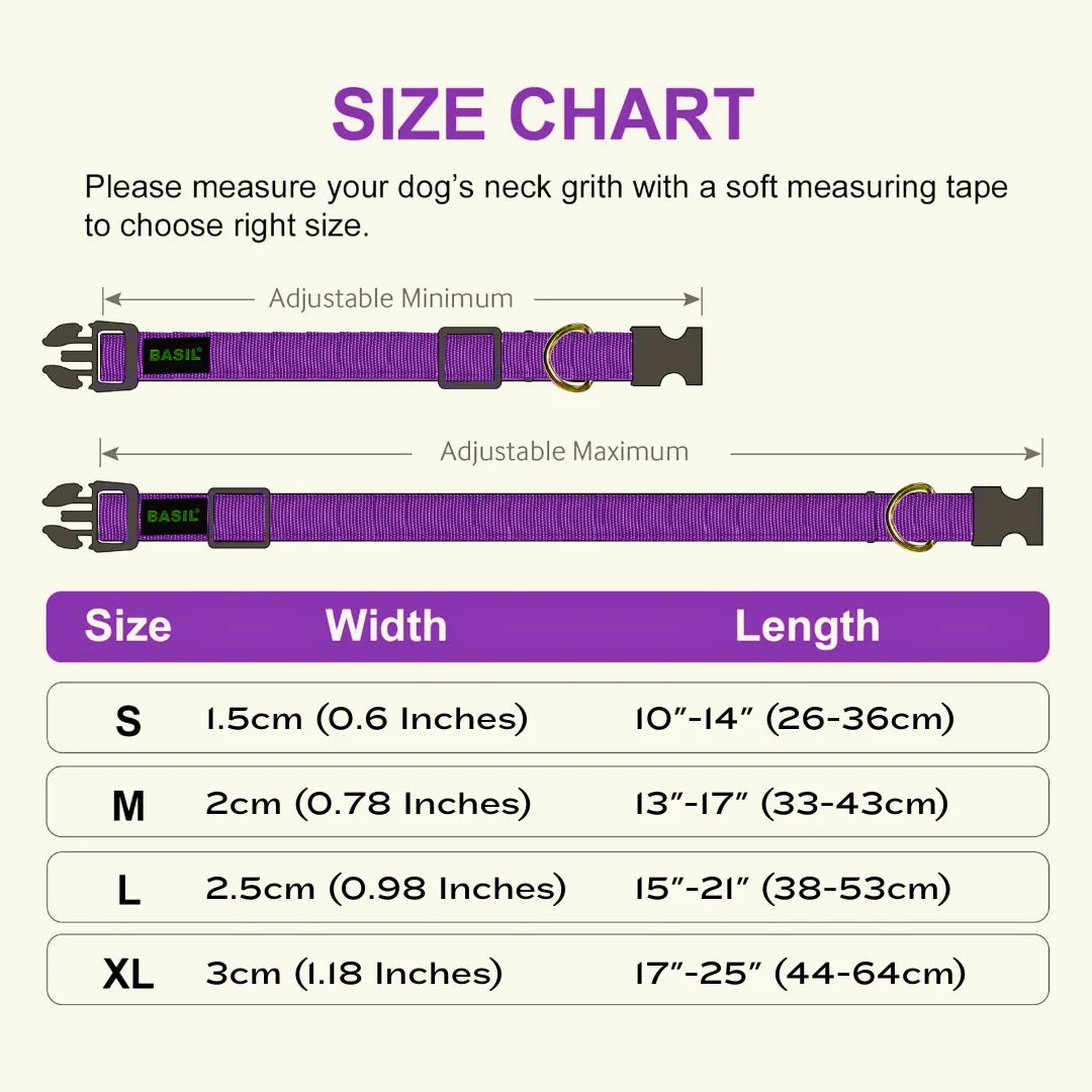 Basil Padded Adjustable Collar for Dogs & Cats
