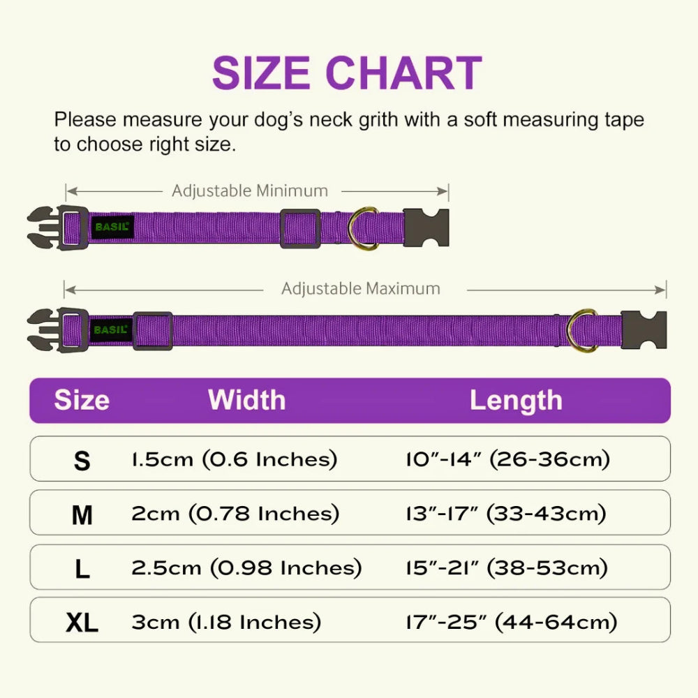 Basil Padded Adjustable Collar for Dogs & Cats