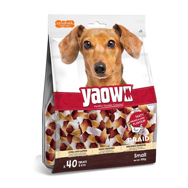 Yaowo Tasty Chicken & Liver 40x6 cm small braid