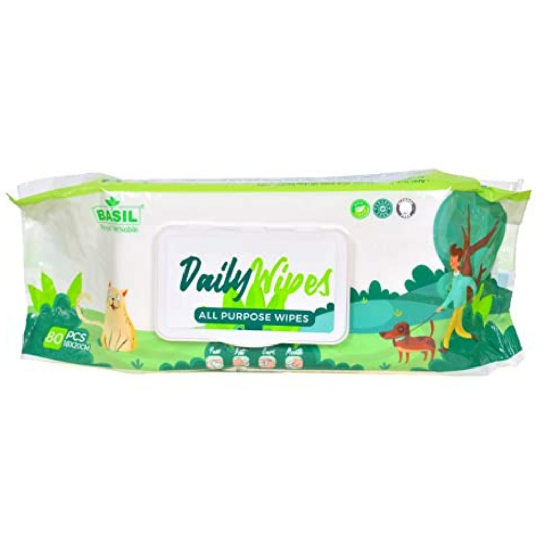 Basil Daily Wipes at noida and ghaziabad pet store petstreet.in