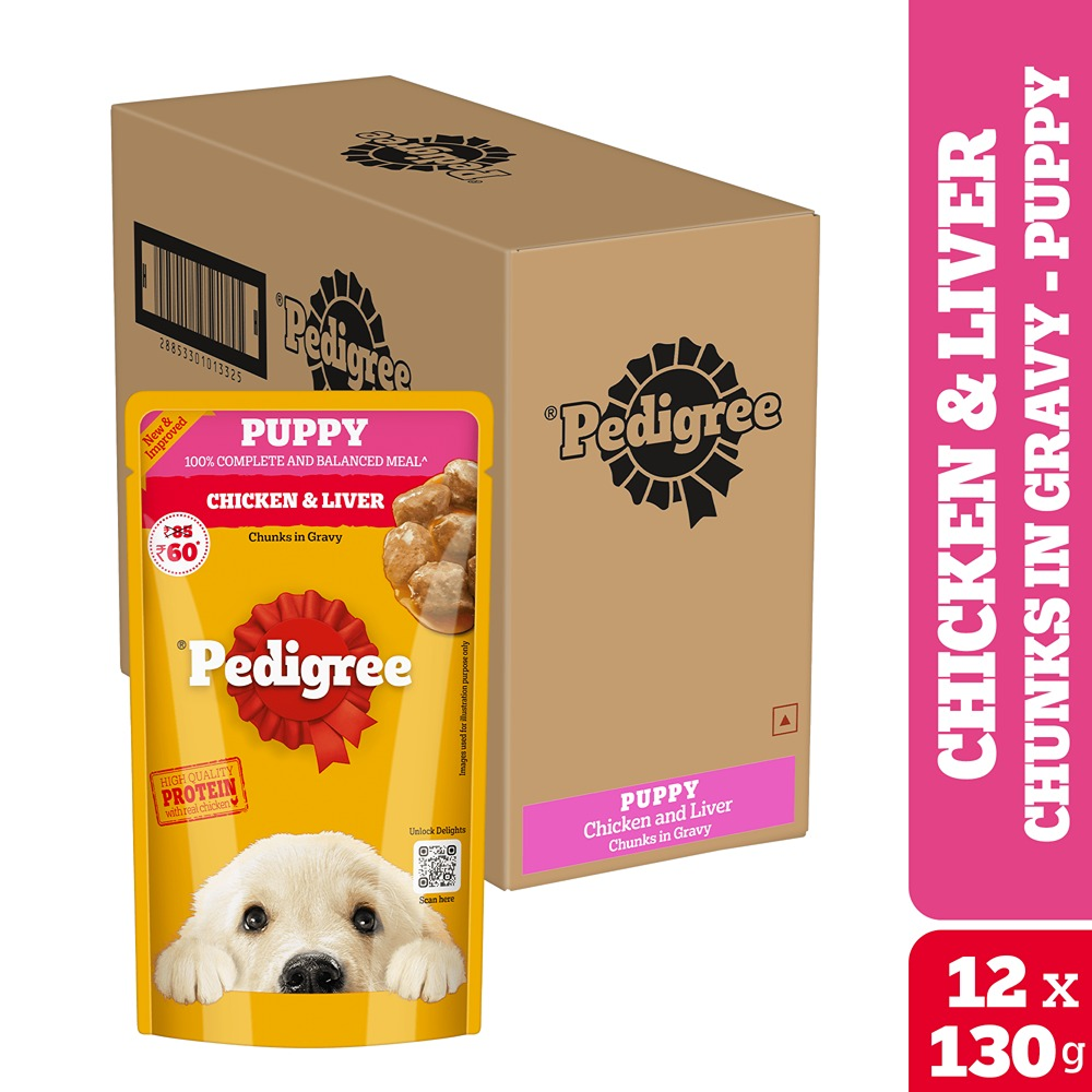 Pedigree Puppy Gravy Chicken & Liver 130g