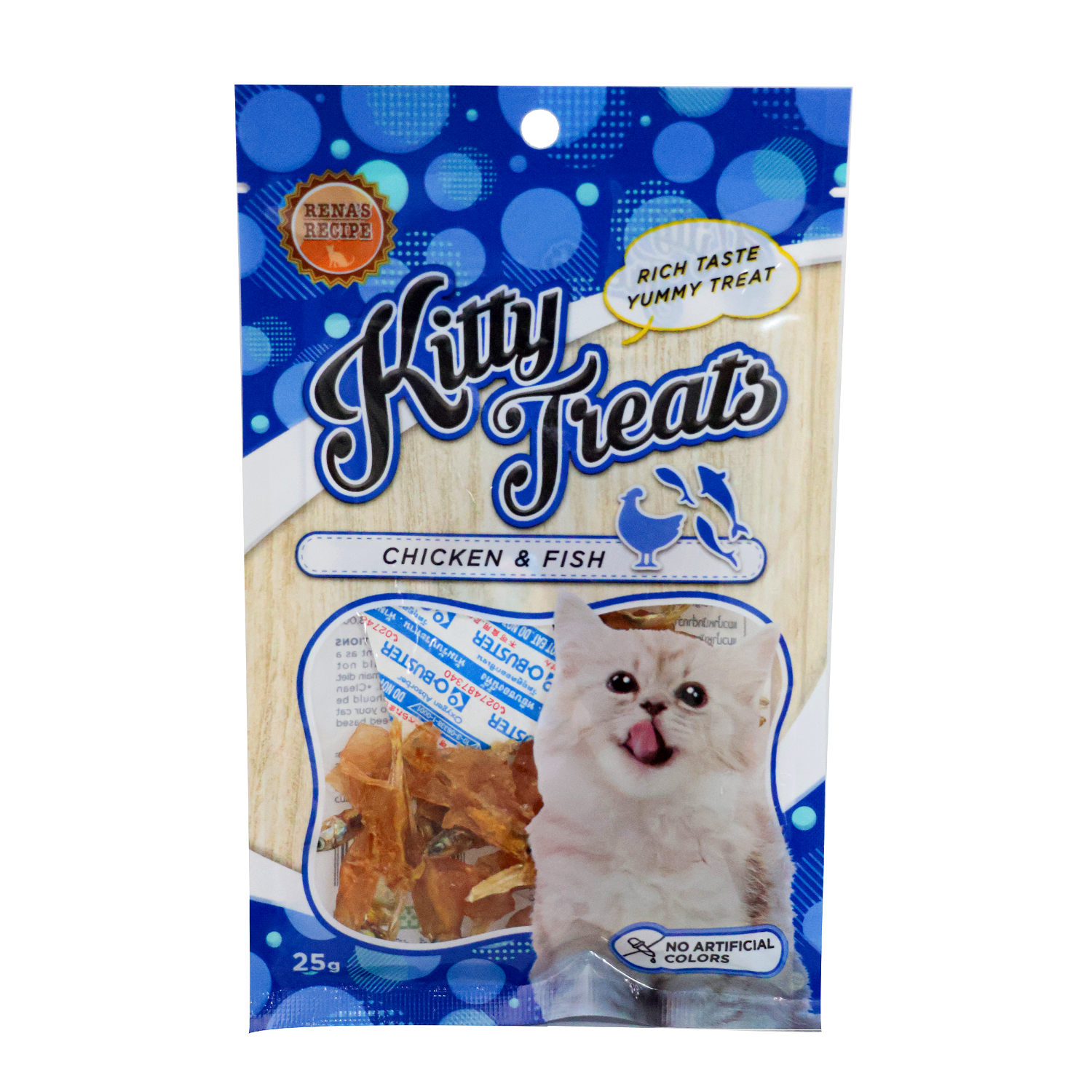 Abk Import - Kitty Treats Chicken And Fish - 25g